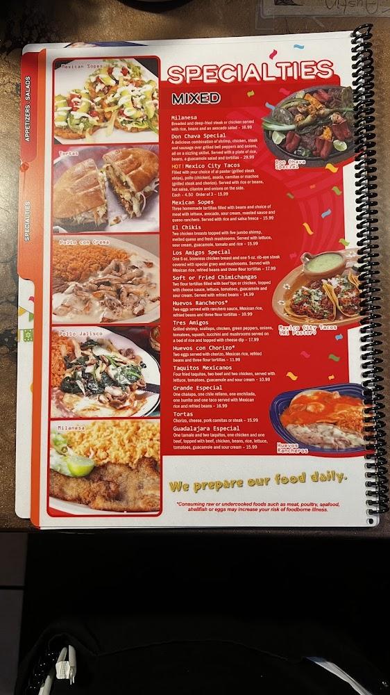 Los amigos Mexican Restaurant Menu image 3